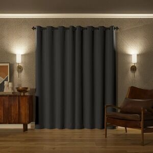 Sun Zero Dark Gray‎ Blackout Grommet Curtain Panel 52"x84"